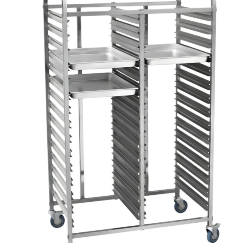 Double Tray Rack Trolley